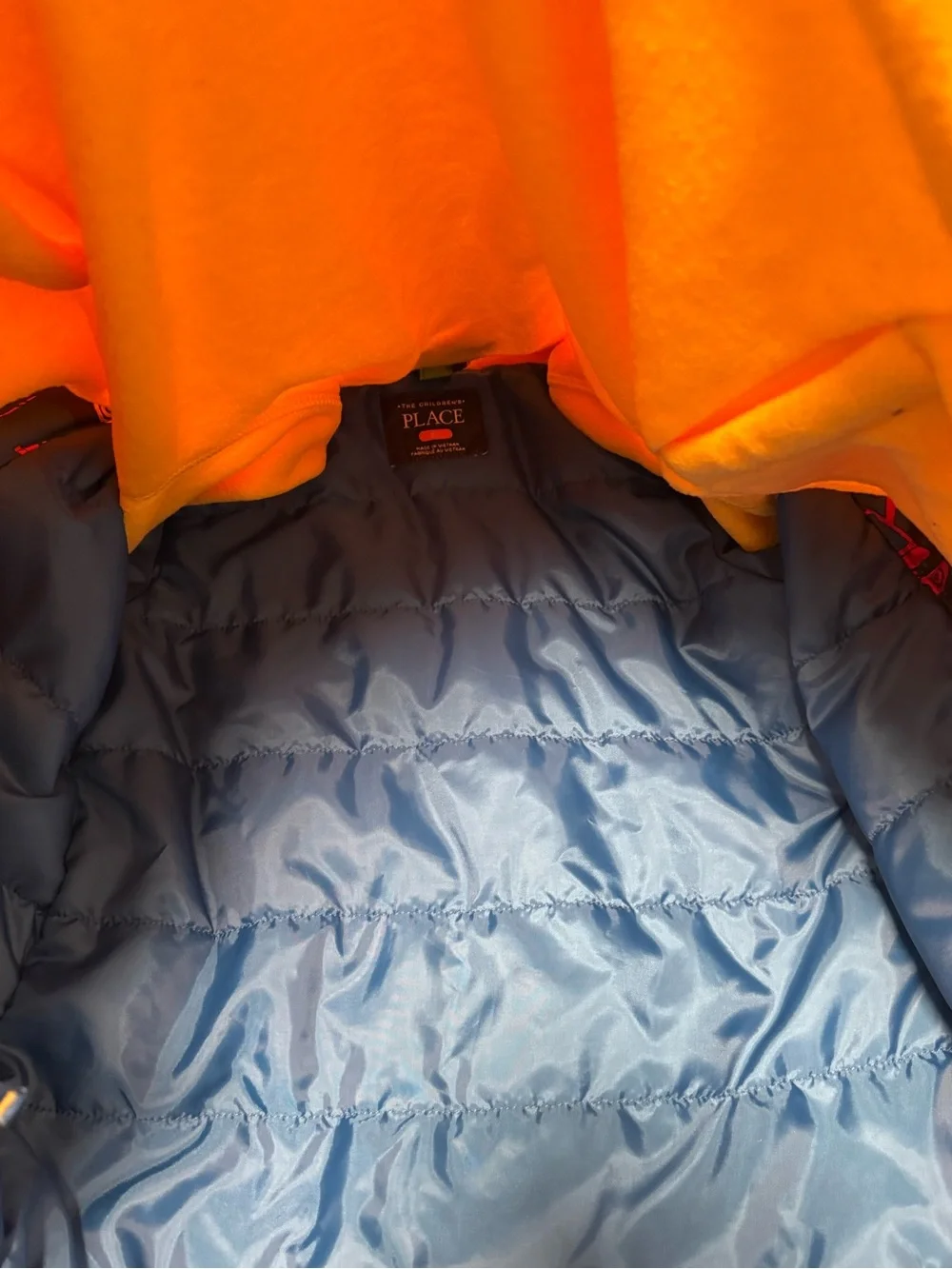 The Children’s Place 3-in 1 Construction Vehicle Hooded Jacket Fleece Lined 5T